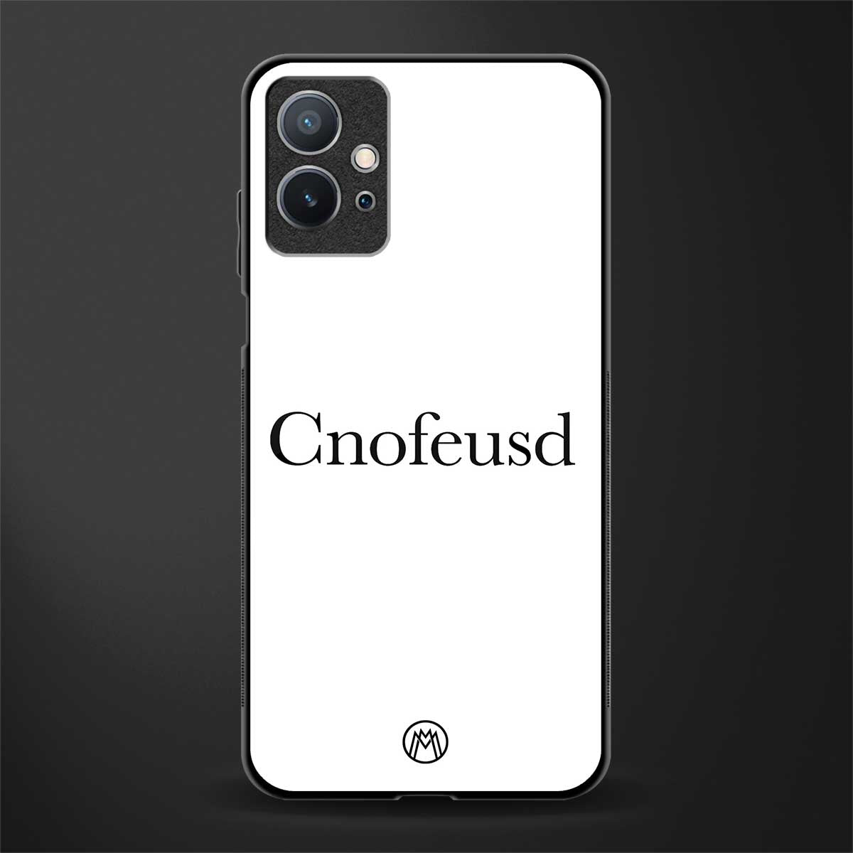 cnofeusd confused white glass case for vivo t1 5g image