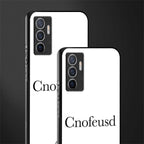 cnofeusd confused white glass case for vivo v23e image-2