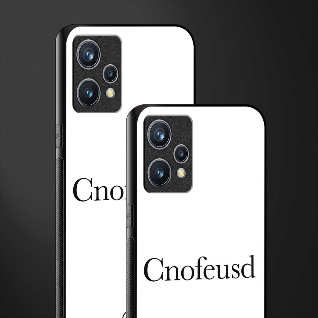 cnofeusd confused white glass case for realme 9 pro plus 5g image-2