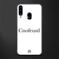 cnofeusd confused white glass case for samsung galaxy a20s image