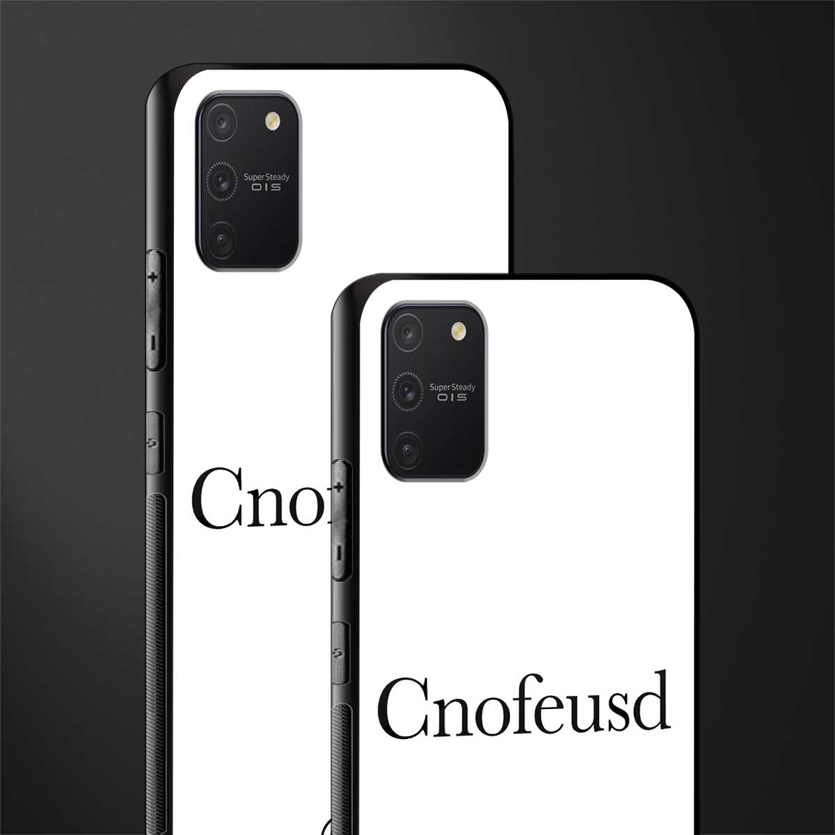 cnofeusd confused white glass case for samsung galaxy a91 image-2