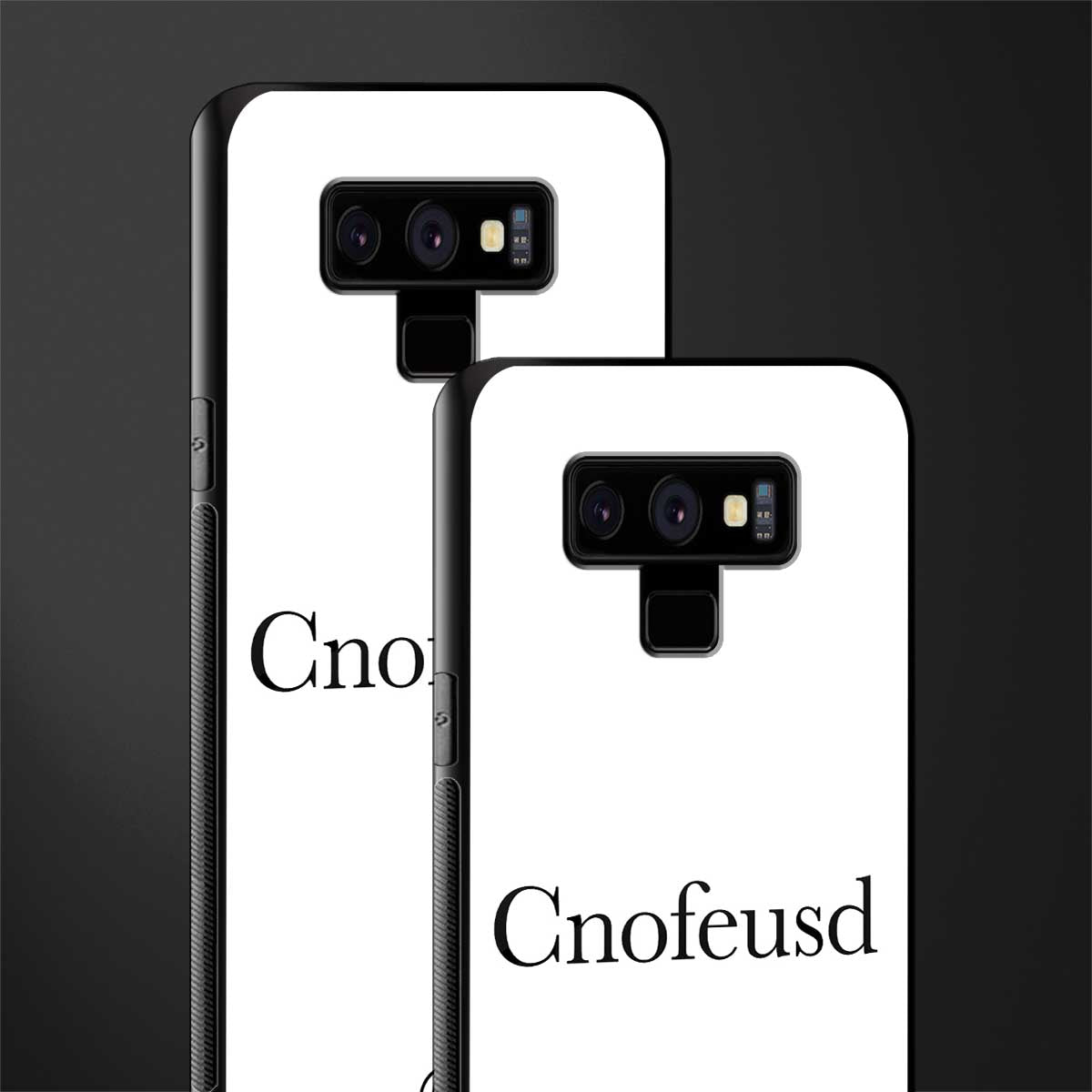 cnofeusd confused white glass case for samsung galaxy note 9 image-2