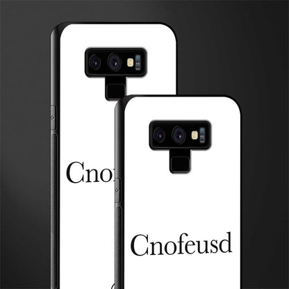 cnofeusd confused white glass case for samsung galaxy note 9 image-2