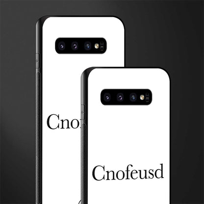 cnofeusd confused white glass case for samsung galaxy s10 image-2
