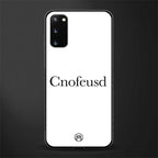 cnofeusd confused white glass case for samsung galaxy s20 image