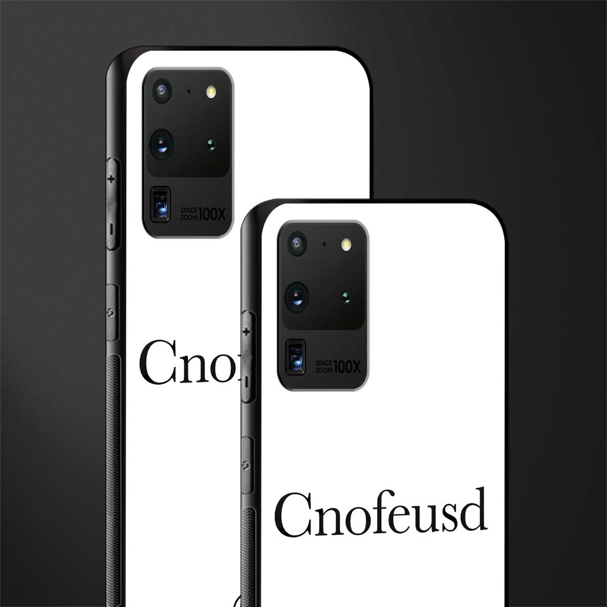 cnofeusd confused white glass case for samsung galaxy s20 ultra image-2
