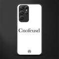 cnofeusd confused white glass case for samsung galaxy s22 ultra 5g image