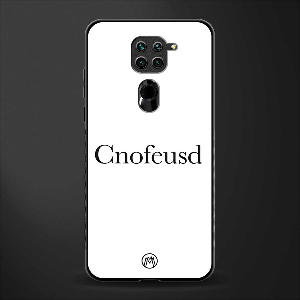 cnofeusd confused white glass case for redmi note 9 image