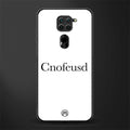 cnofeusd confused white glass case for redmi note 9 image