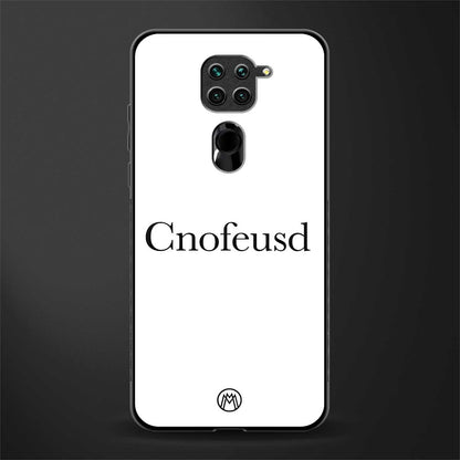 cnofeusd confused white glass case for redmi note 9 image