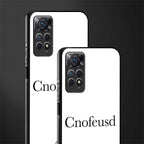 cnofeusd confused white glass case for redmi note 11s image-2