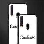 cnofeusd confused white glass case for vivo y17 image-2