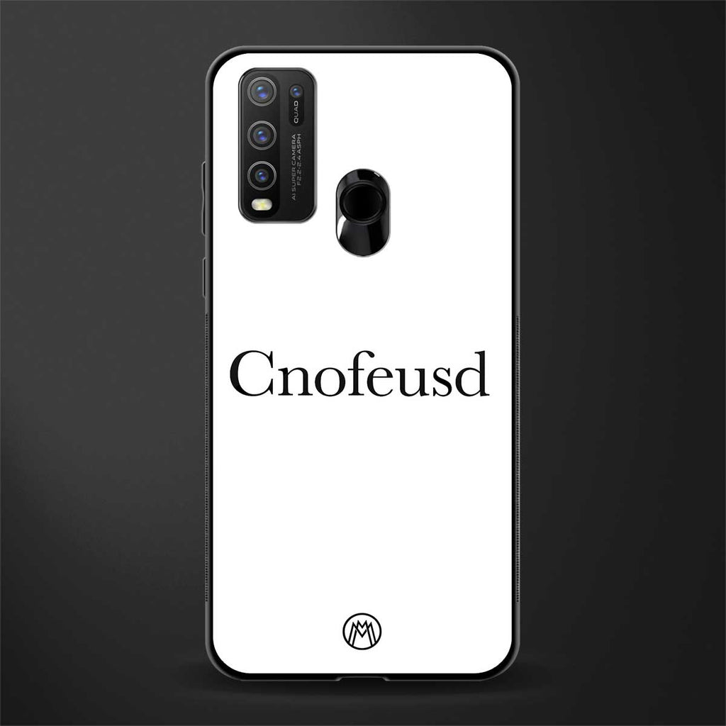 cnofeusd confused white glass case for vivo y50 image