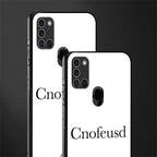 cnofeusd confused white glass case for samsung galaxy a21s image-2