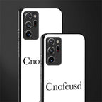 cnofeusd confused white glass case for samsung galaxy note 20 ultra 5g image-2