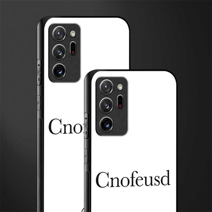 cnofeusd confused white glass case for samsung galaxy note 20 ultra 5g image-2