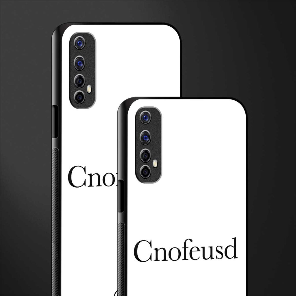 cnofeusd confused white glass case for realme narzo 20 pro image-2