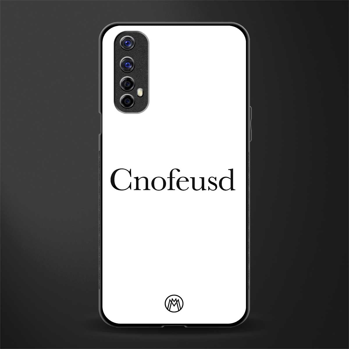 cnofeusd confused white glass case for realme narzo 20 pro image