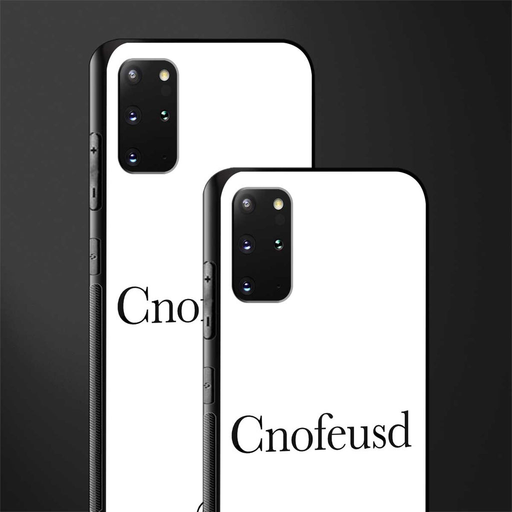 cnofeusd confused white glass case for samsung galaxy s20 plus image-2