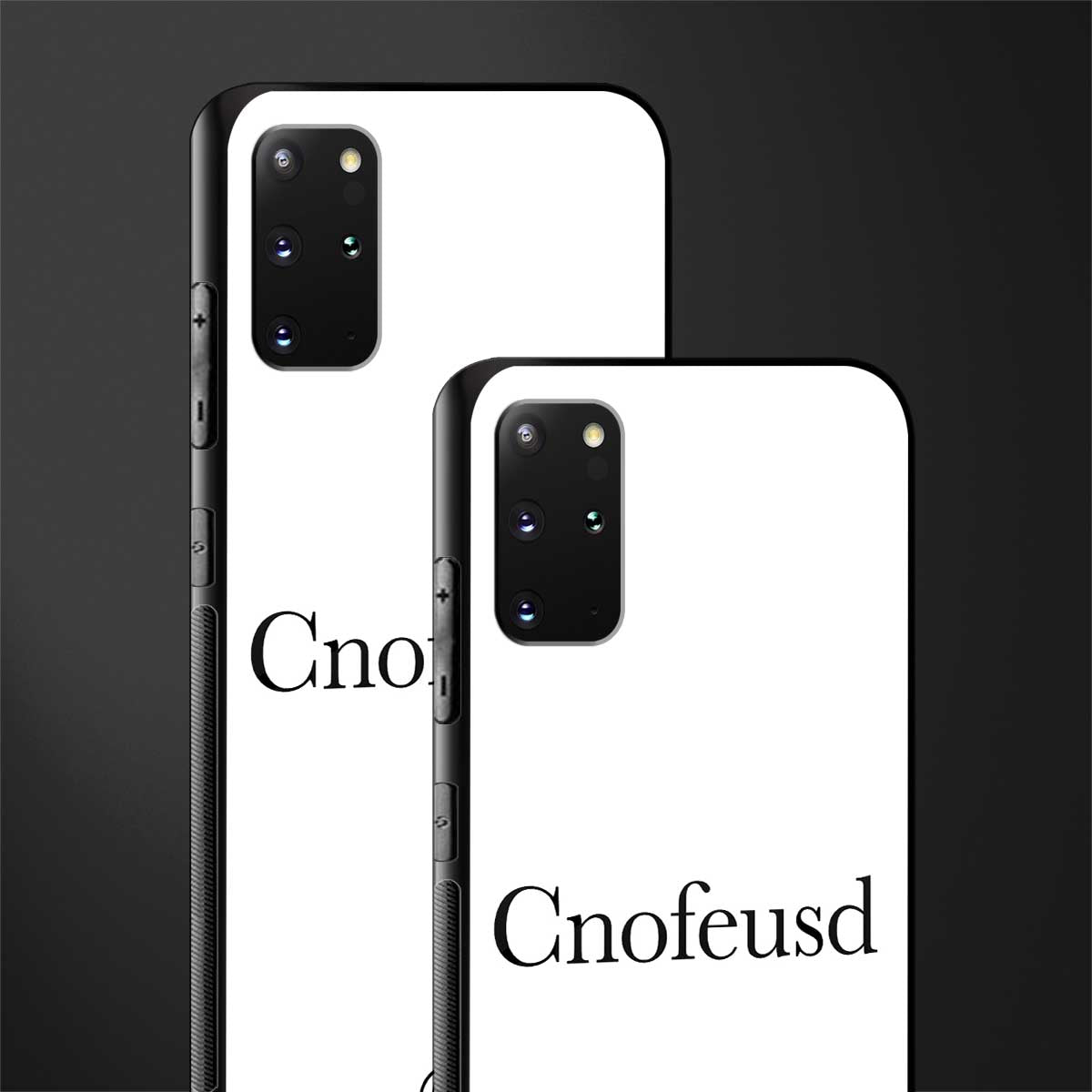 cnofeusd confused white glass case for samsung galaxy s20 plus image-2