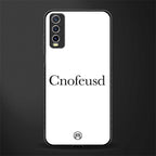 cnofeusd confused white glass case for vivo y20i vivo y20t image