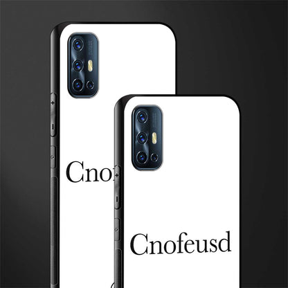 cnofeusd confused white glass case for vivo v17 image-2