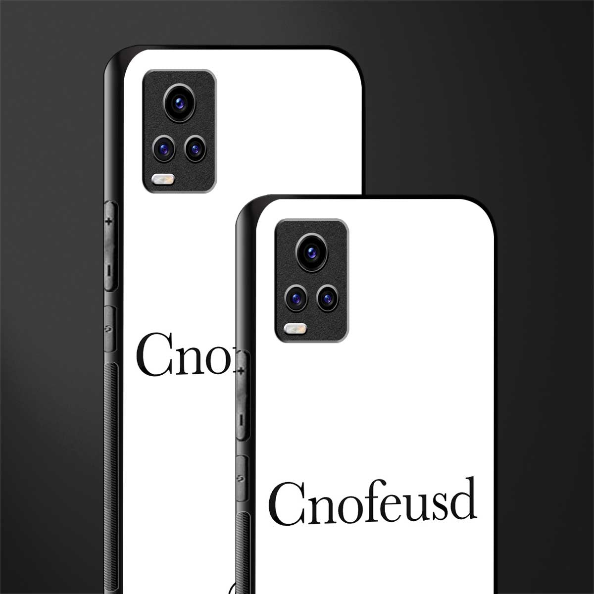 cnofeusd confused white glass case for vivo v20 image-2