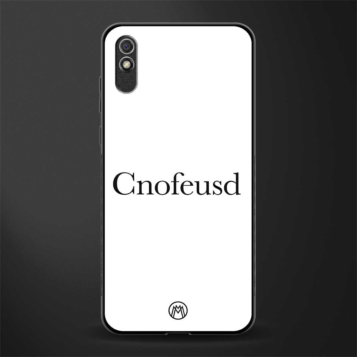 cnofeusd confused white glass case for redmi 9i image