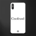 cnofeusd confused white glass case for redmi 9a image
