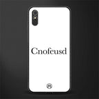 cnofeusd confused white glass case for redmi 9a image