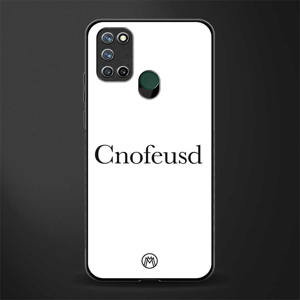 cnofeusd confused white glass case for realme 7i image