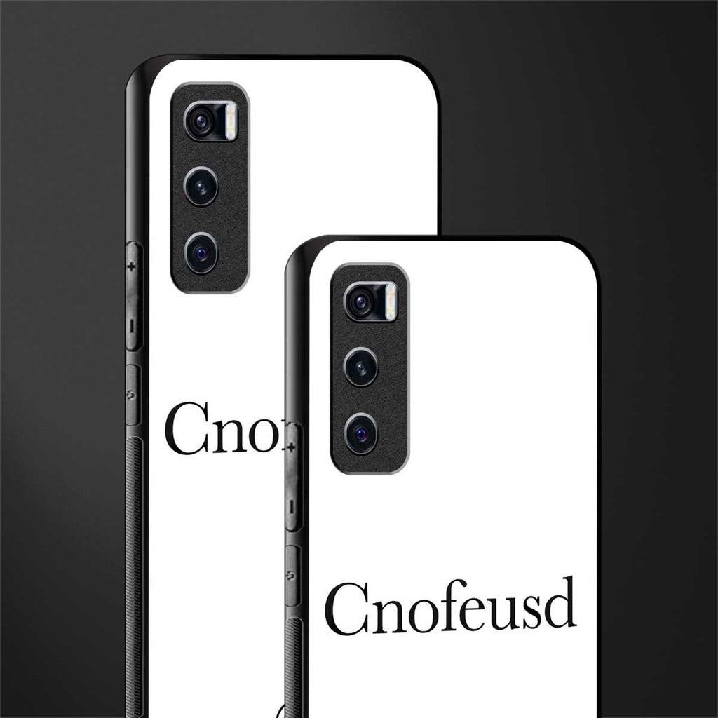 cnofeusd confused white glass case for vivo v20 se image-2