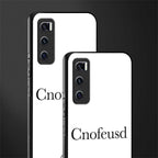cnofeusd confused white glass case for vivo v20 se image-2