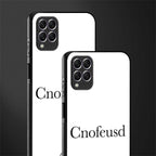 cnofeusd confused white glass case for samsung galaxy f62 image-2