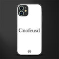 cnofeusd confused white glass case for iphone 12 image