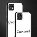 cnofeusd confused white glass case for samsung galaxy a22 5g image-2