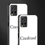 cnofeusd confused white glass case for vivo y21t image-2