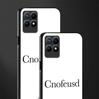 cnofeusd confused white glass case for realme 8i image-2