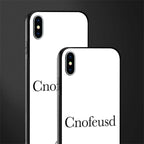 cnofeusd confused white glass case for iphone xs max image-2