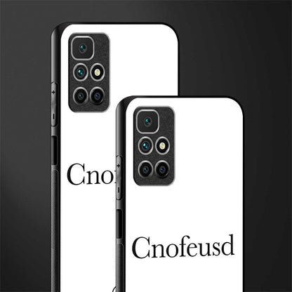 cnofeusd confused white glass case for redmi 10 prime image-2