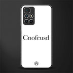 cnofeusd confused white glass case for redmi 10 prime image