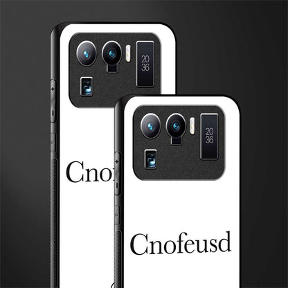 cnofeusd confused white glass case for mi 11 ultra 5g image-2