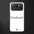 cnofeusd confused white glass case for mi 11 ultra 5g image