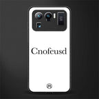cnofeusd confused white glass case for mi 11 ultra 5g image