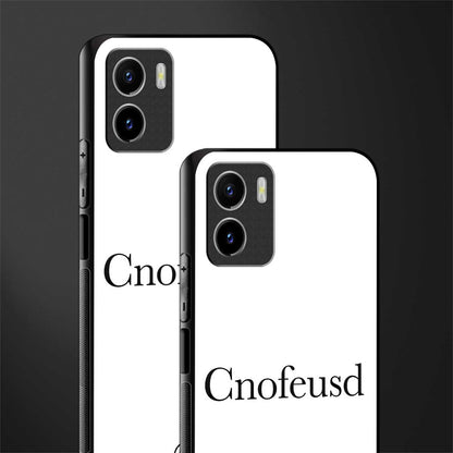 cnofeusd confused white glass case for vivo y15s image-2