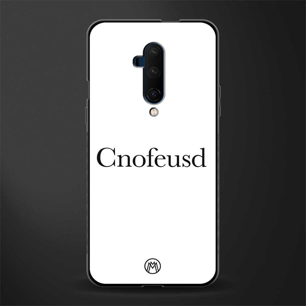 cnofeusd confused white glass case for oneplus 7t pro image