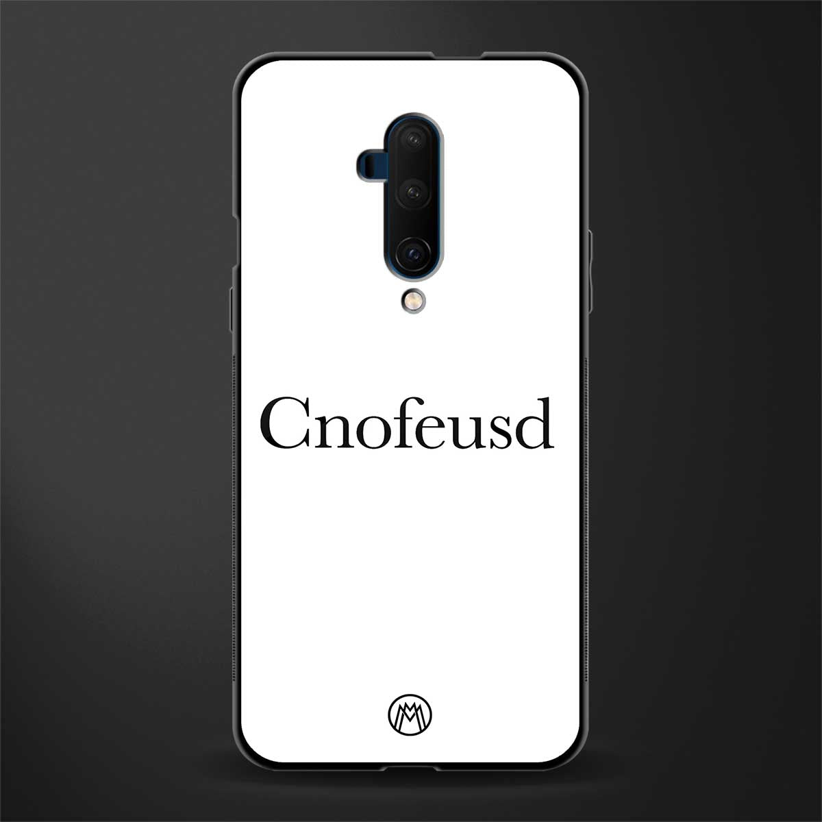 cnofeusd confused white glass case for oneplus 7t pro image