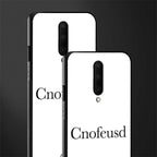 cnofeusd confused white glass case for oneplus 7 pro image-2