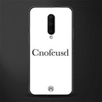 cnofeusd confused white glass case for oneplus 7 pro image