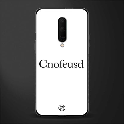 cnofeusd confused white glass case for oneplus 7 pro image